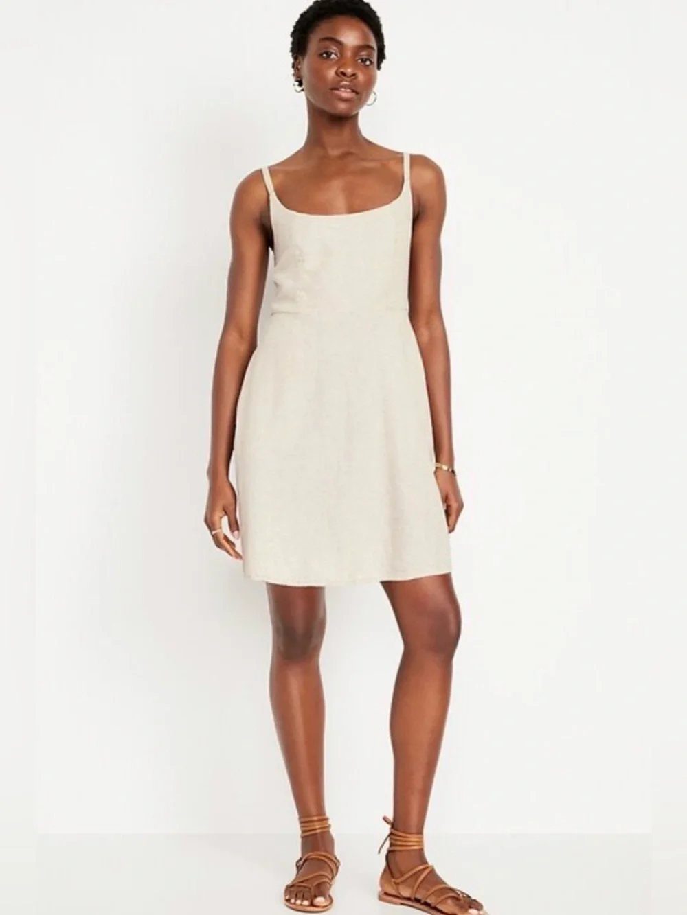 old navy cami mini flaxline dress nwt
